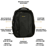 EscapeZone Shield/Faraday Ballistic Backpack-GRAY
