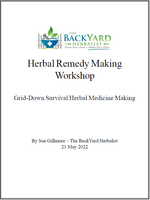 HERBAL REMEDIES CLASS: Grid-Down Survival Herbal Medicine Making