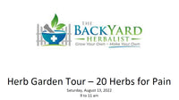 Free Herb Garden Tour: 20 Herbs for Pain Relief
